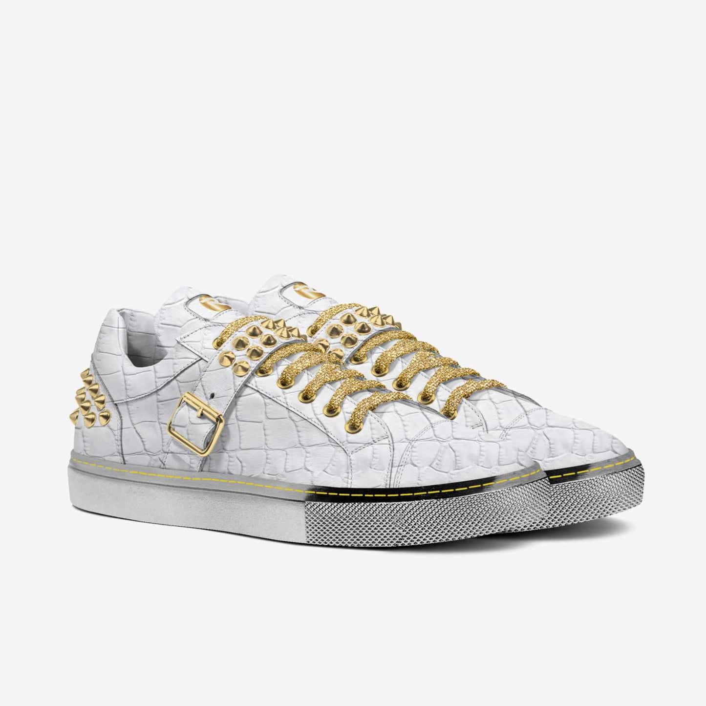 1738 Spike Fashion Low Top - Edgy low-top sneakers with unique spike details.