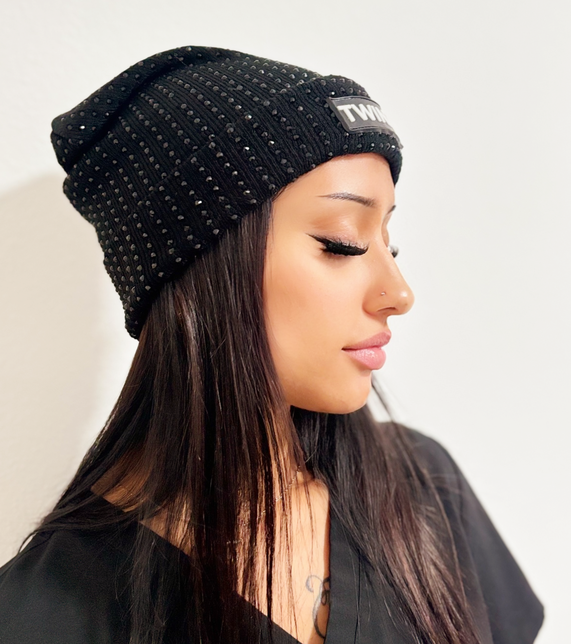 Women's Embellished Beanie Hat β Stylish, cozy winter beanie with elegant embellishments for a chic look.