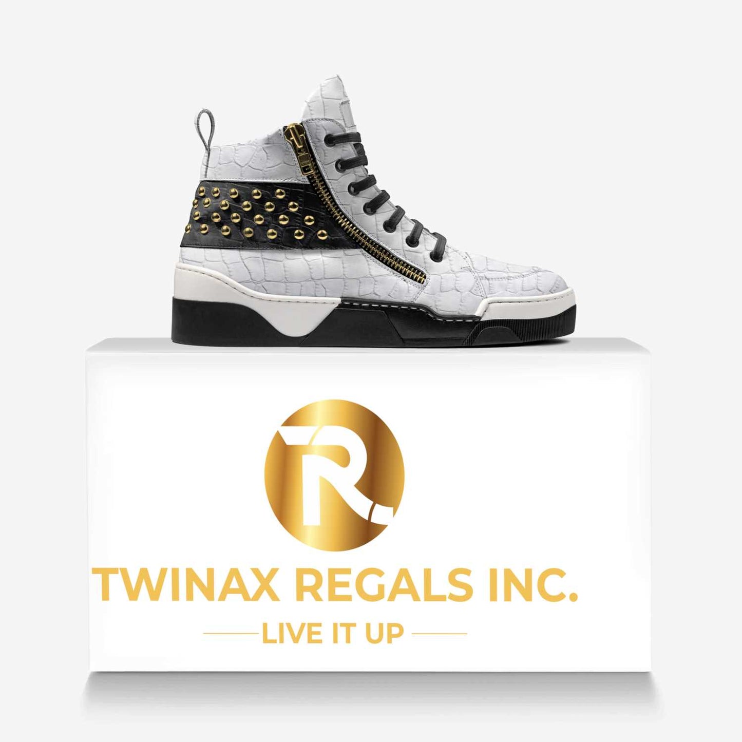Lavished Fashion Studs High Top - Stylish and bold high-top sneakers with studded details