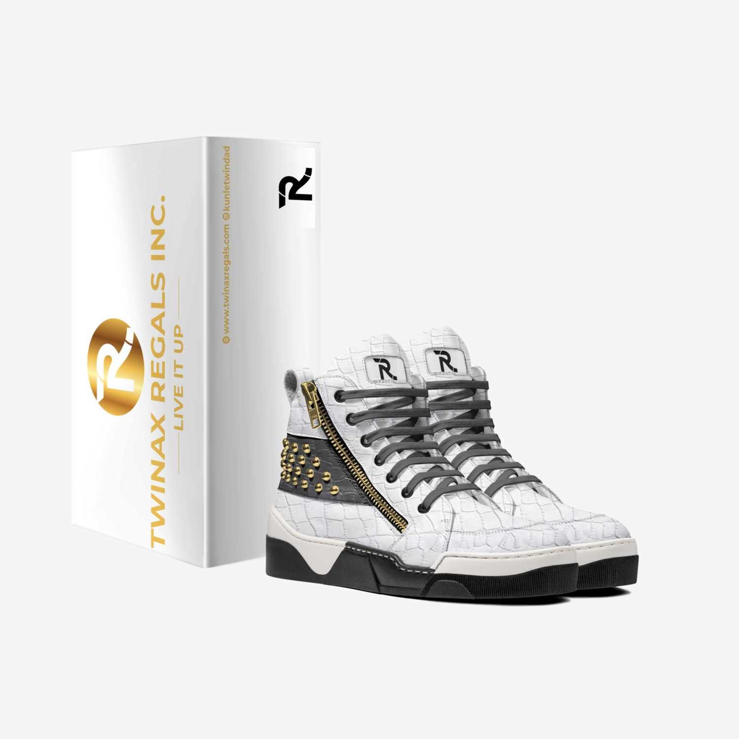Lavished Fashion Studs High Top - Stylish and bold high-top sneakers with studded details