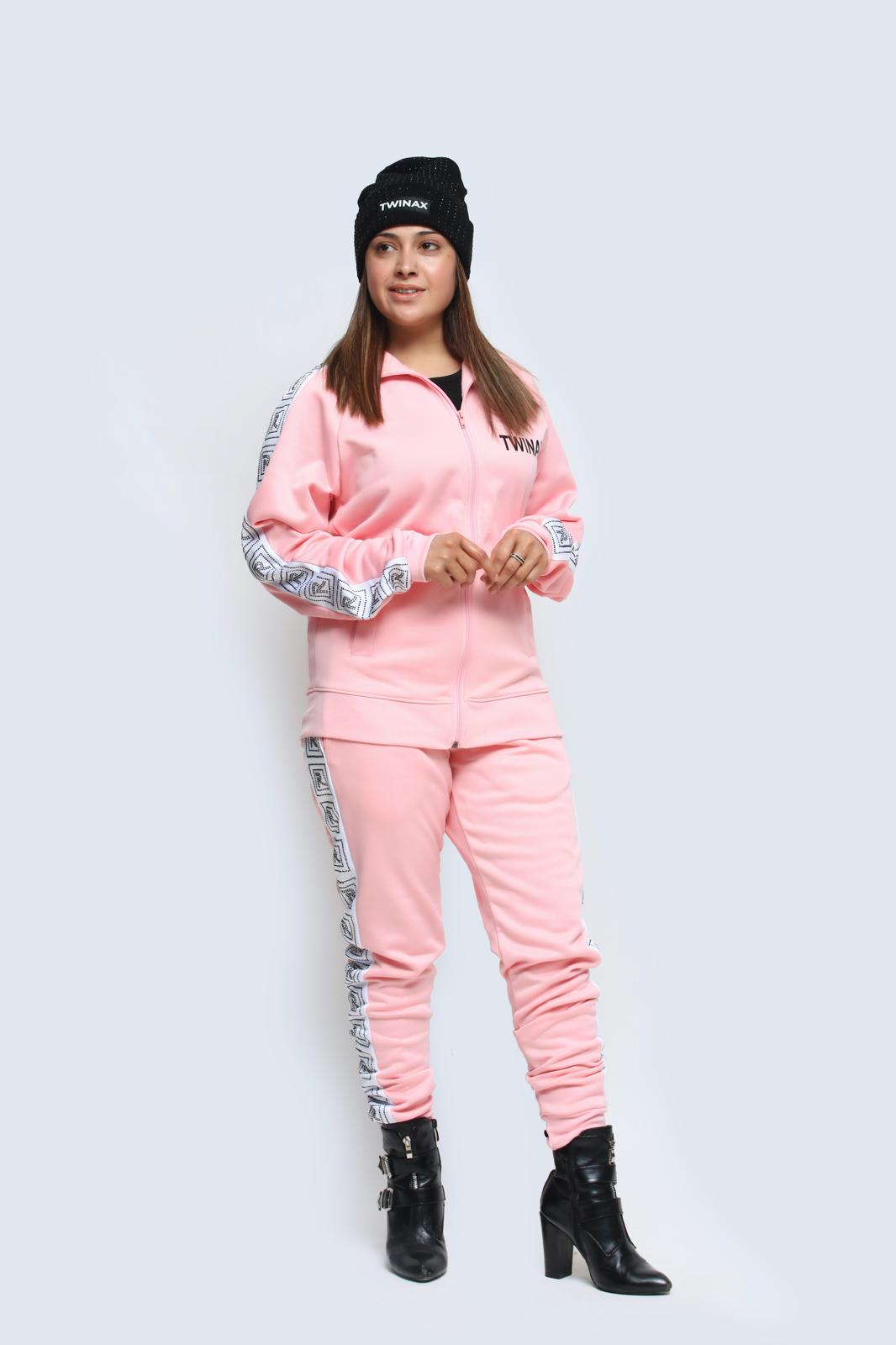 Prestige Prime Tracksuit Pink - A trendy and comfortable pink tracksuit for a fashionable sporty look.