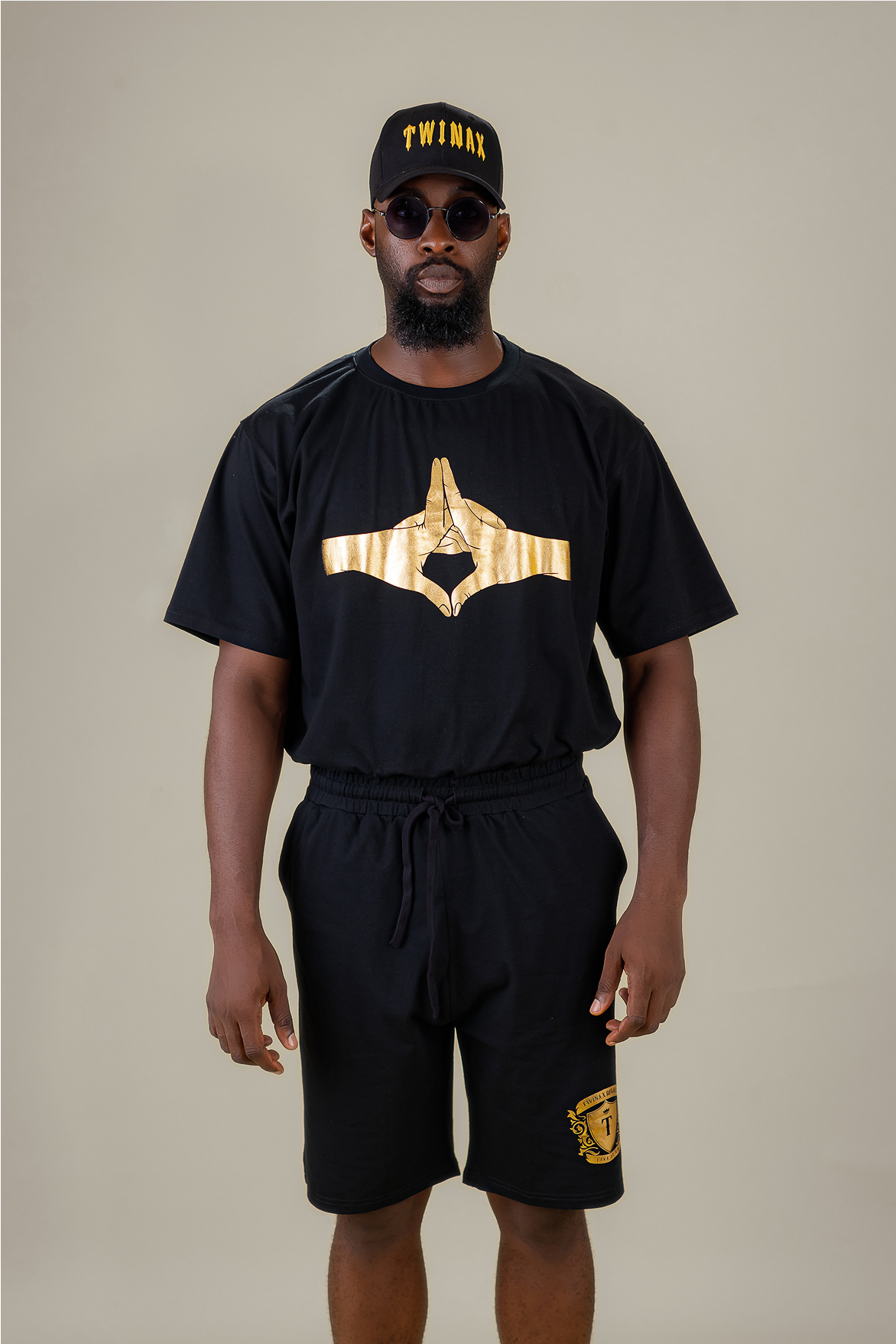 Twinax Gold Prayer Set – Noir Edition