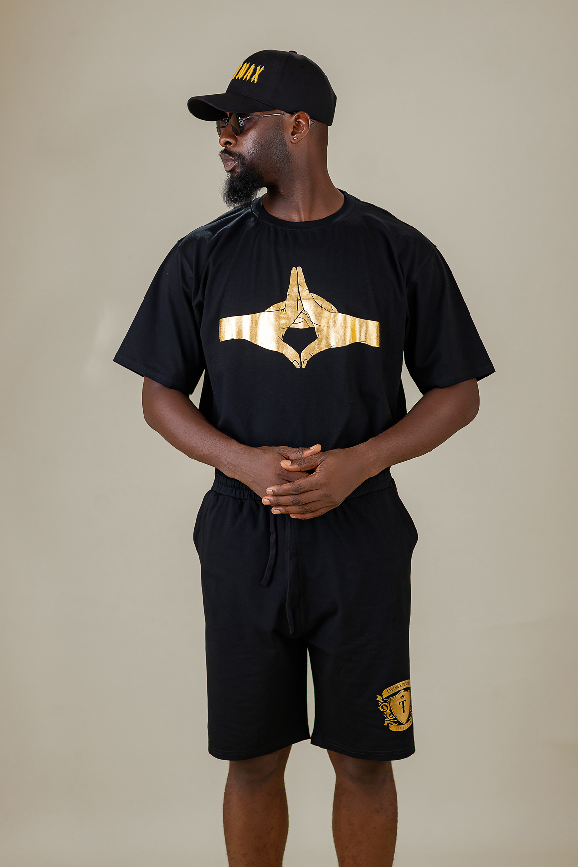 Twinax Gold Prayer Set – Noir Edition