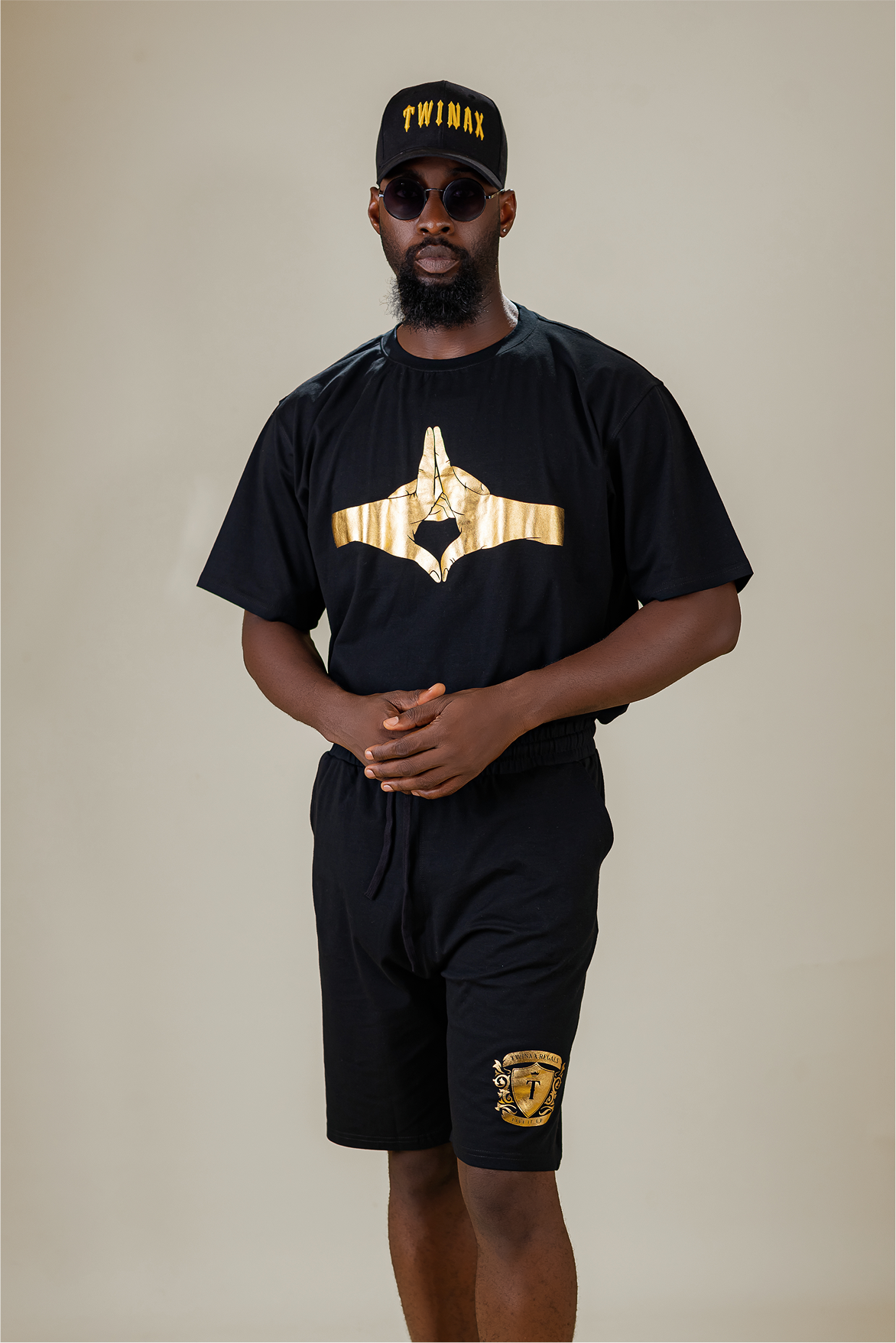 Twinax Gold Prayer Set – Noir Edition