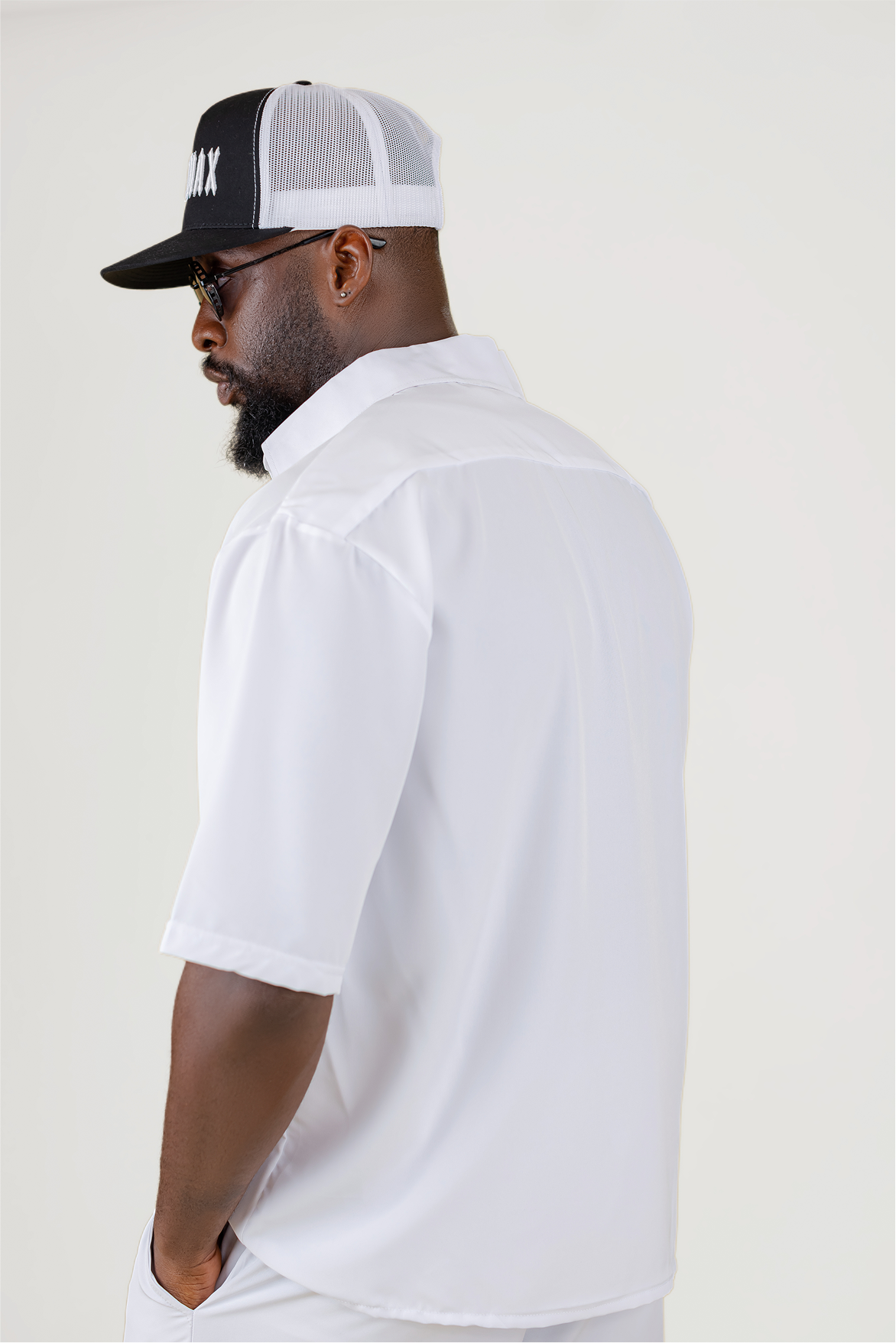 Twinax Men's Crest Logo Co-Ord Set – White & Gold