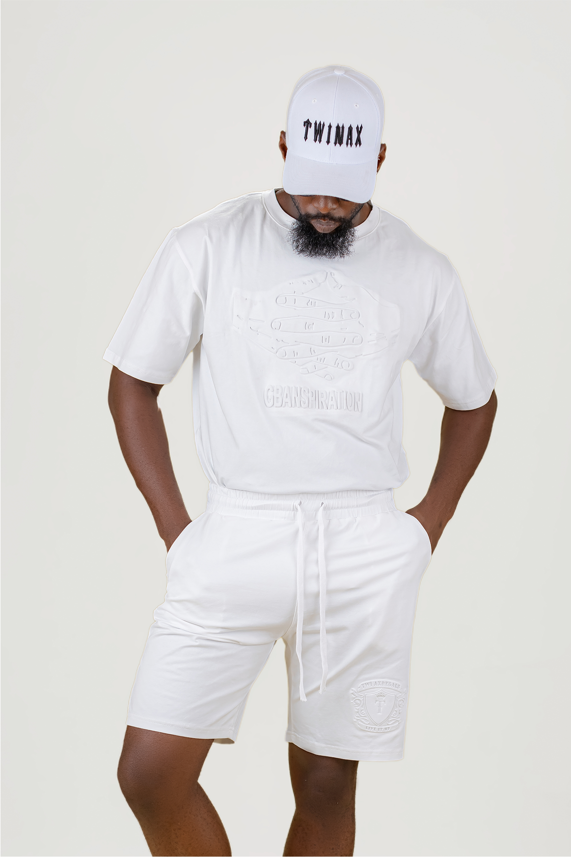 TWINAX All-White Embossed Set