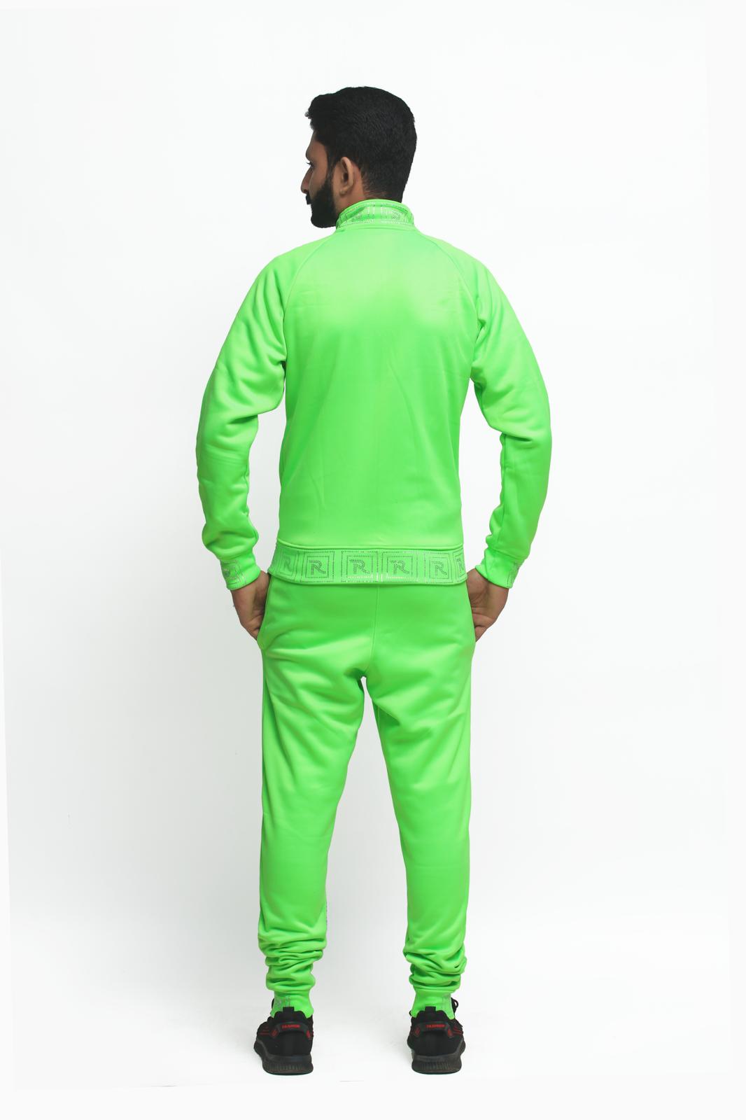 Prestige Prime Tracksuit Neon - A striking neon-colored tracksuit that blends fashion with athletic comfort.