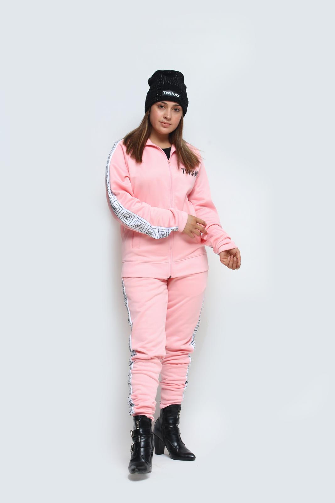 Prestige Prime Tracksuit Pink - A trendy and comfortable pink tracksuit for a fashionable sporty look.