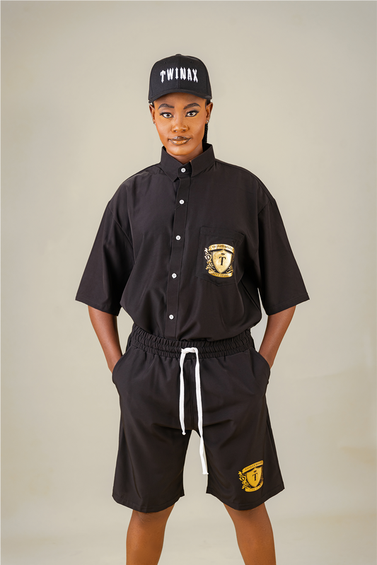 Twinax Streetwear Set – Black Crest Edition